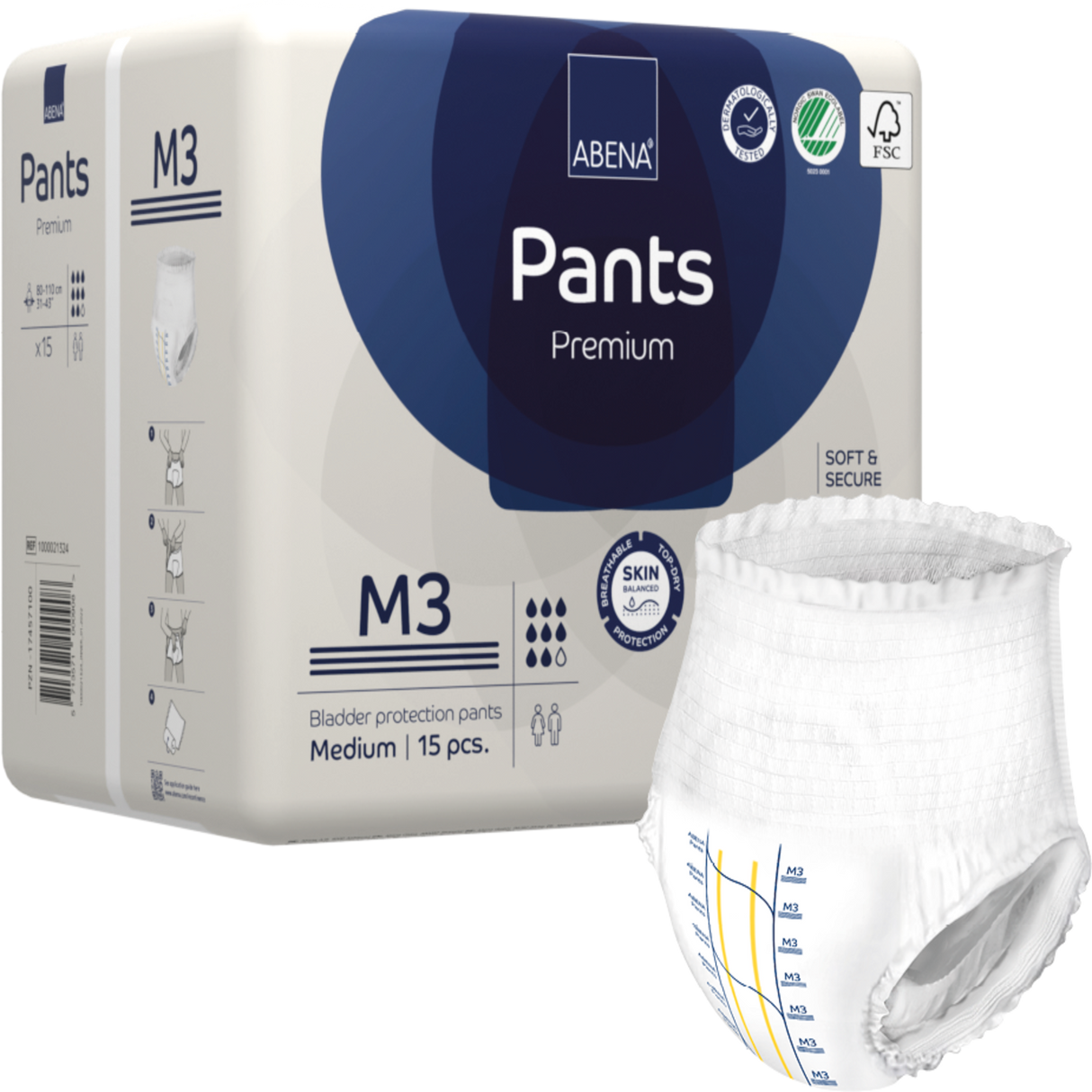 Présentation du produit Abena Pants M3 sans le packaging N°1