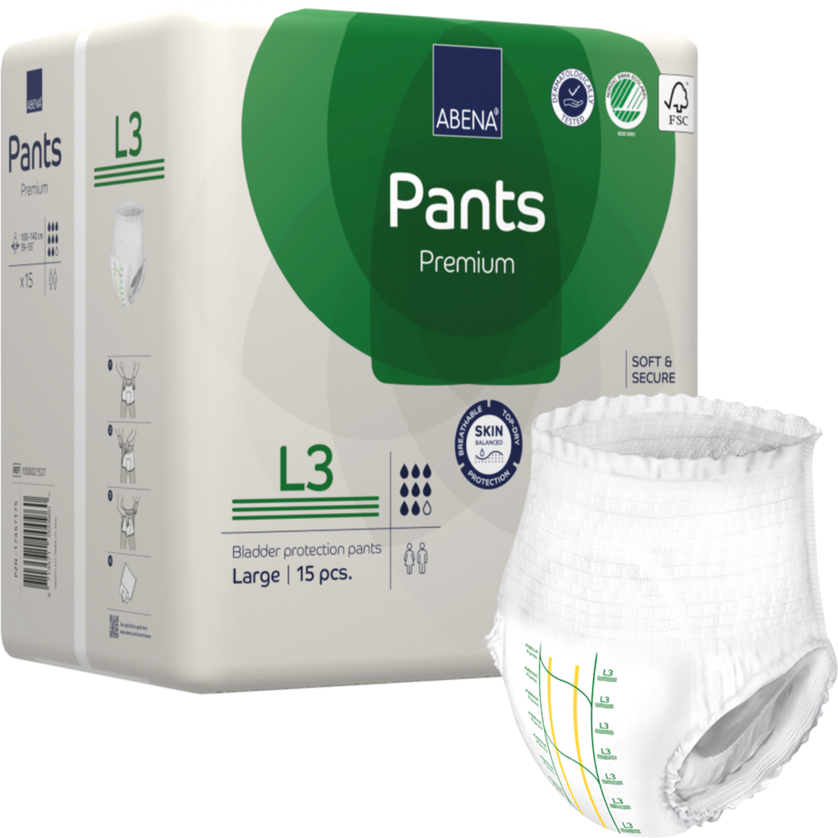 Présentation du produit Abena Pants L3 sans le packaging N°1