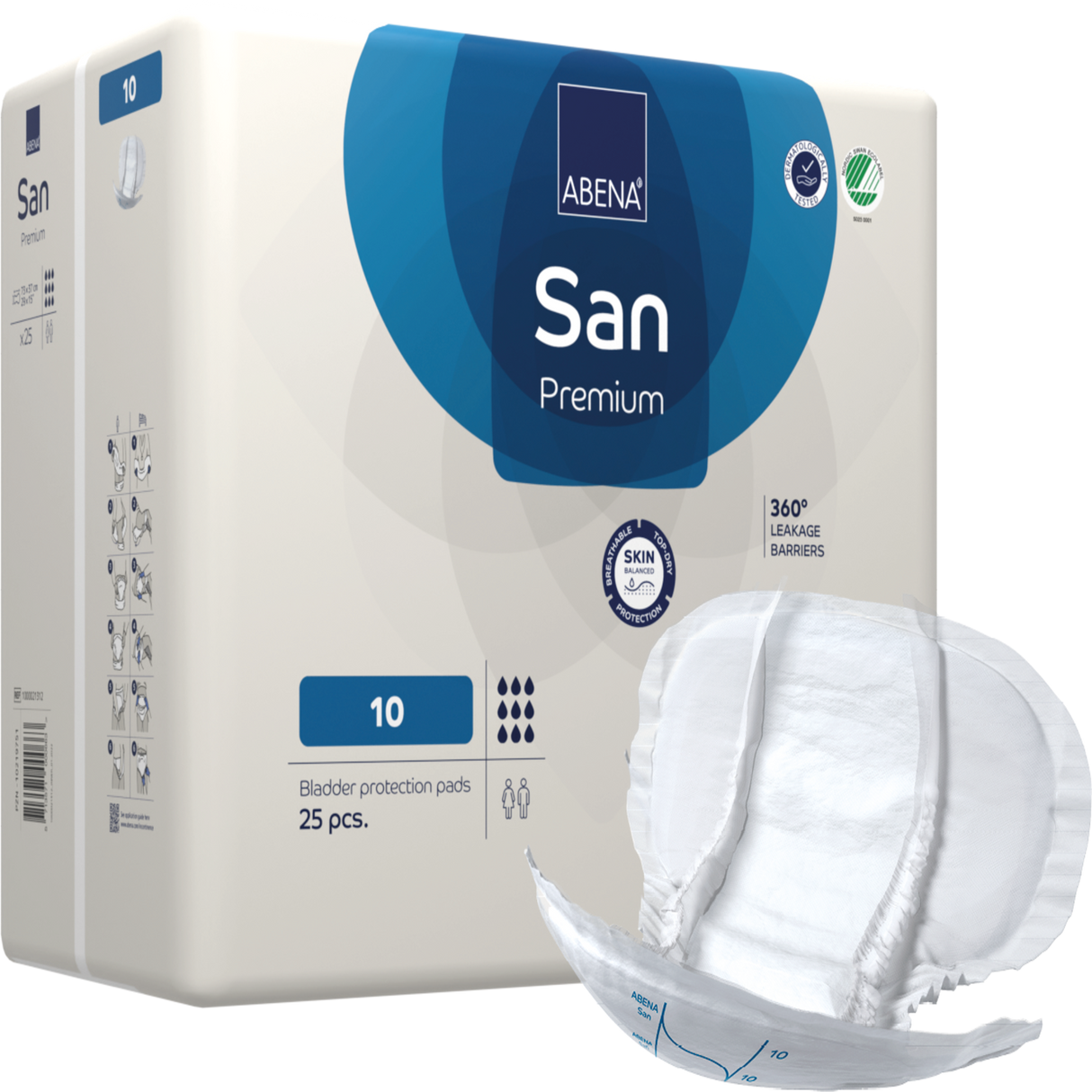 Présentation du produit Abena San 10 Premium sans le packaging N°1