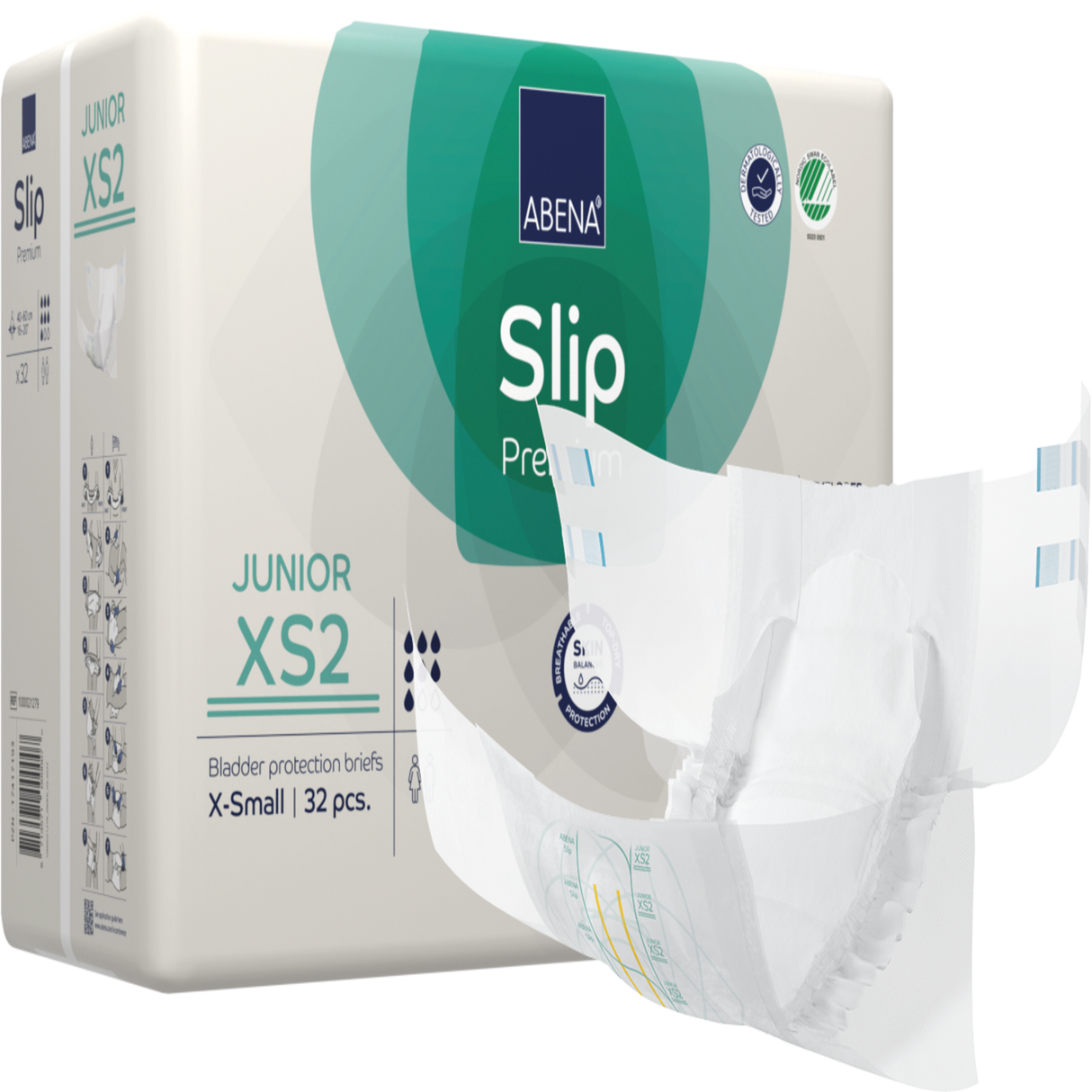 Présentation du produit Abena Slip Premium Junior XS2 sans le packaging N°1