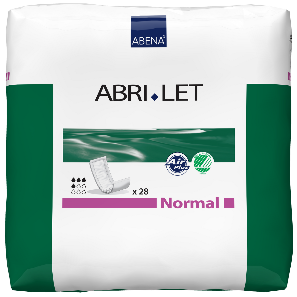 Présentation du produit Renfort Abri-Let Normal Traversable Abena avec le packaging