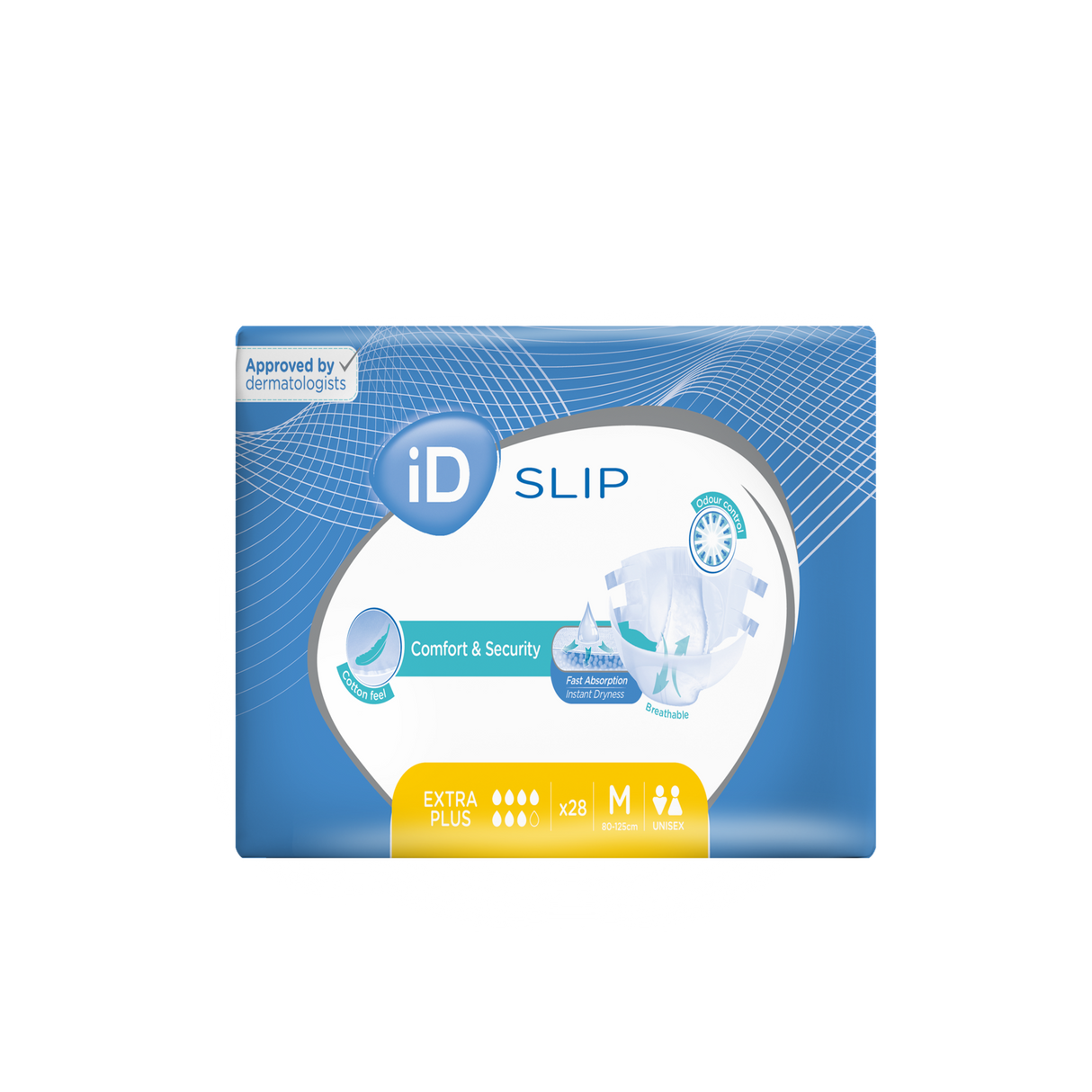 Présentation du produit ID Slip Extra Plus M avec le packaging