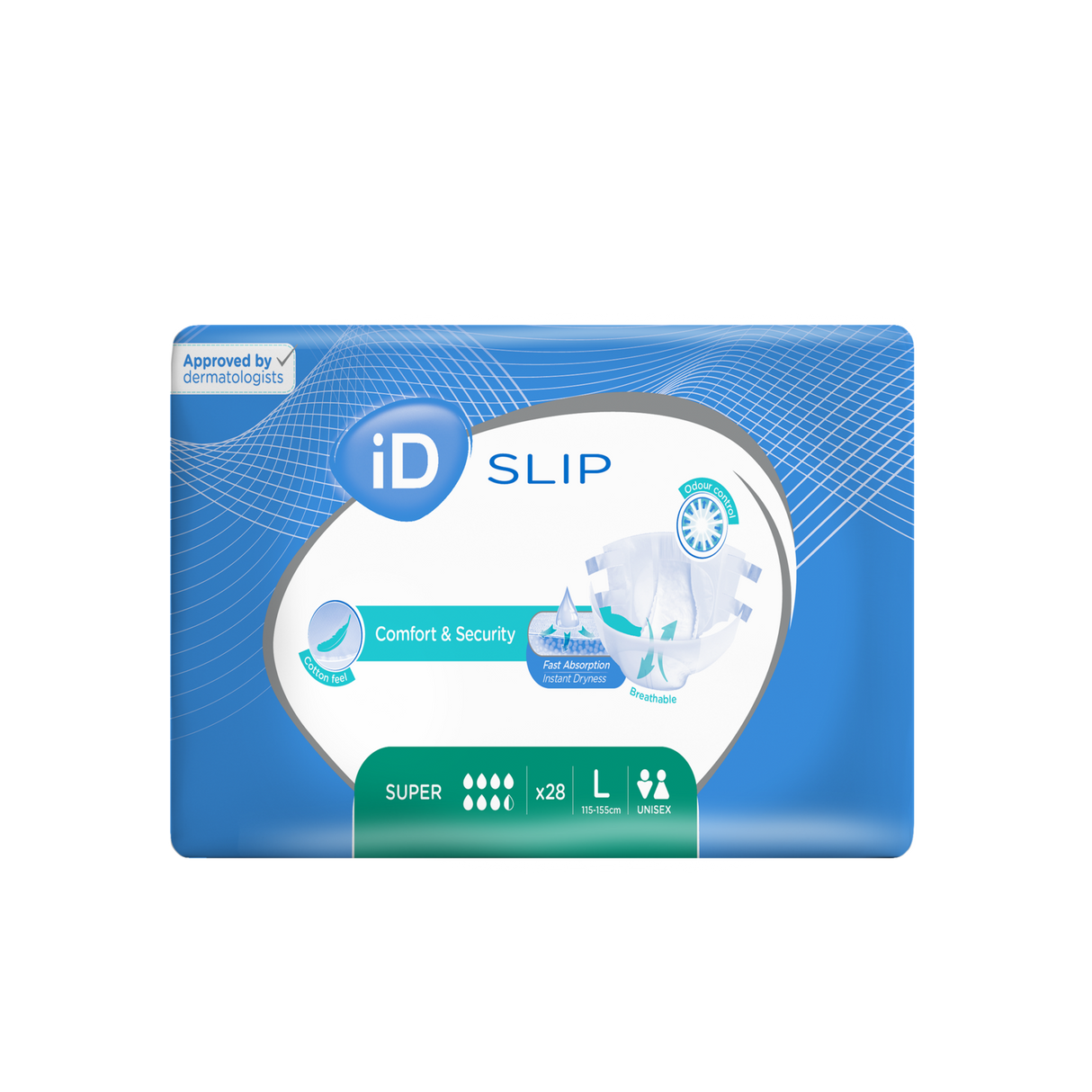 Présentation du produit ID Slip Super L avec le packaging