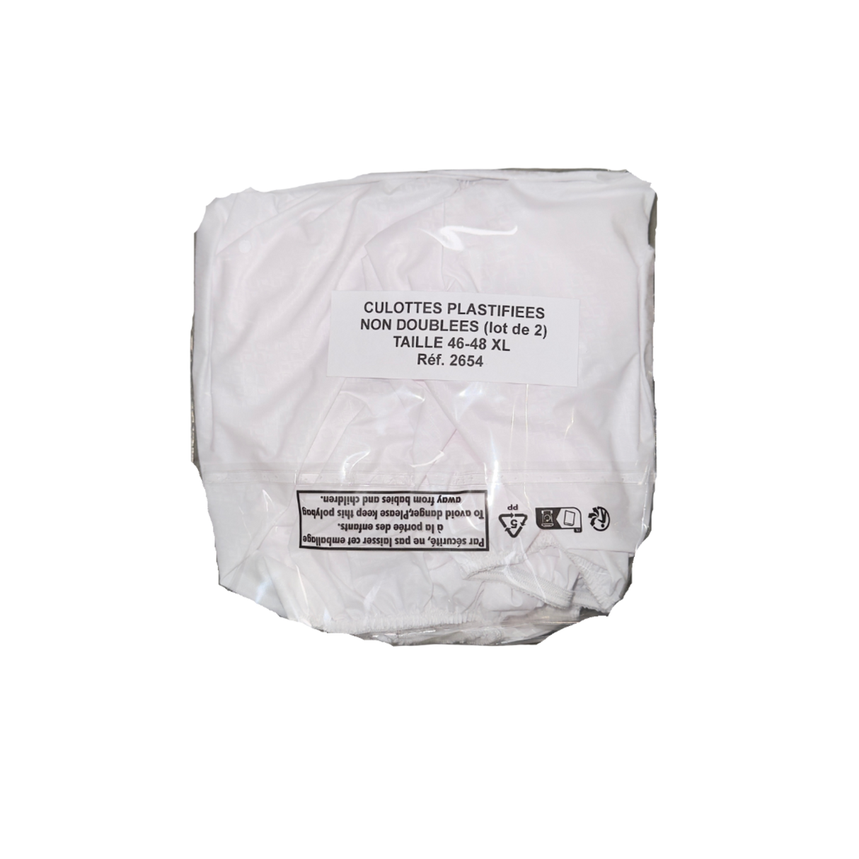 Présentation du produit Slip Culotte Imperméable PVC fermé(e) (XL) avec le packaging