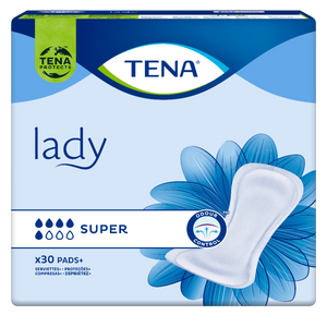 Présentation du produit Tena Lady Super avec le packaging