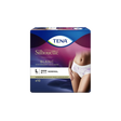 Présentation du produit Tena Silhouette Normal Blanc taille basse L avec le packaging