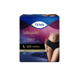 Présentation du produit Tena Silhouette Normal Noir taille basse L avec le packaging
