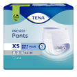 Présentation du produit Tena Pants Plus XS avec le packaging