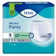 Présentation du produit Tena Pants Super S avec le packaging