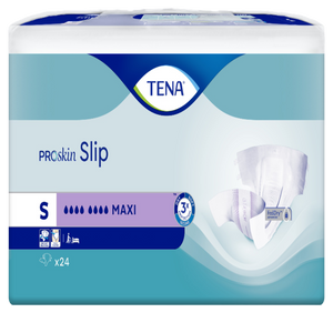 Présentation du produit Tena Slip Maxi S avec le packaging