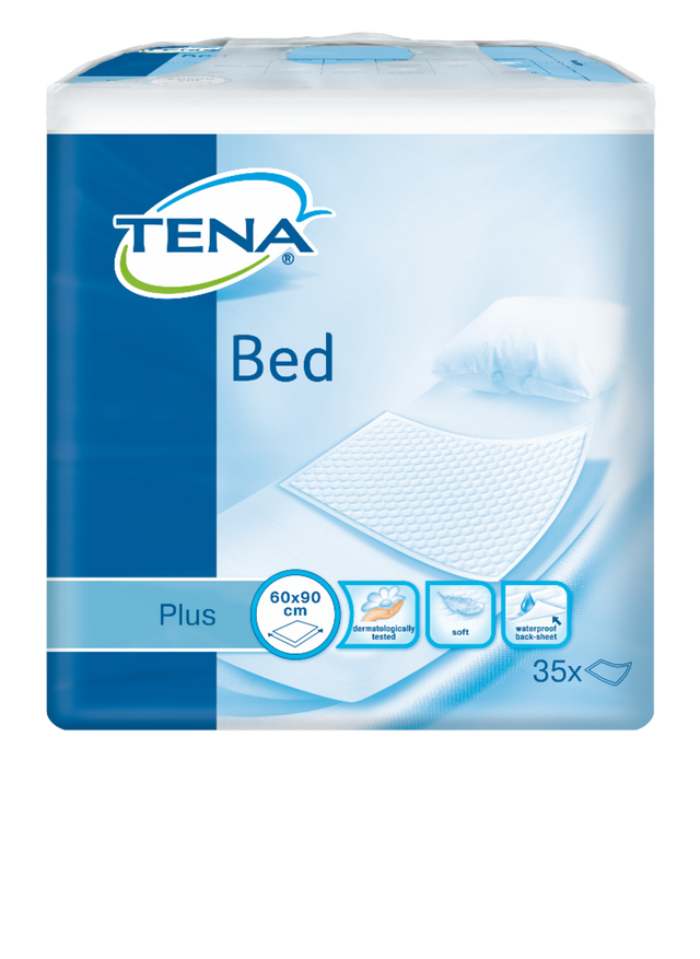 Présentation du produit Alèse Tena Bed Plus 60x90cm avec le packaging