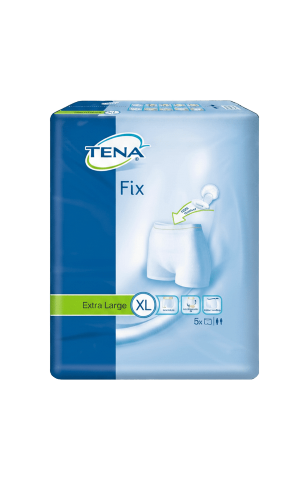 Présentation du produit Tena Fix XL avec le packaging