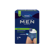 Présentation du produit Tena Men Active Fit bleu L avec le packaging