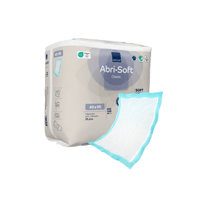 Présentation du produit Alèse jetable Abena Abri-Soft Classic 60 x 90 cm avec le packaging