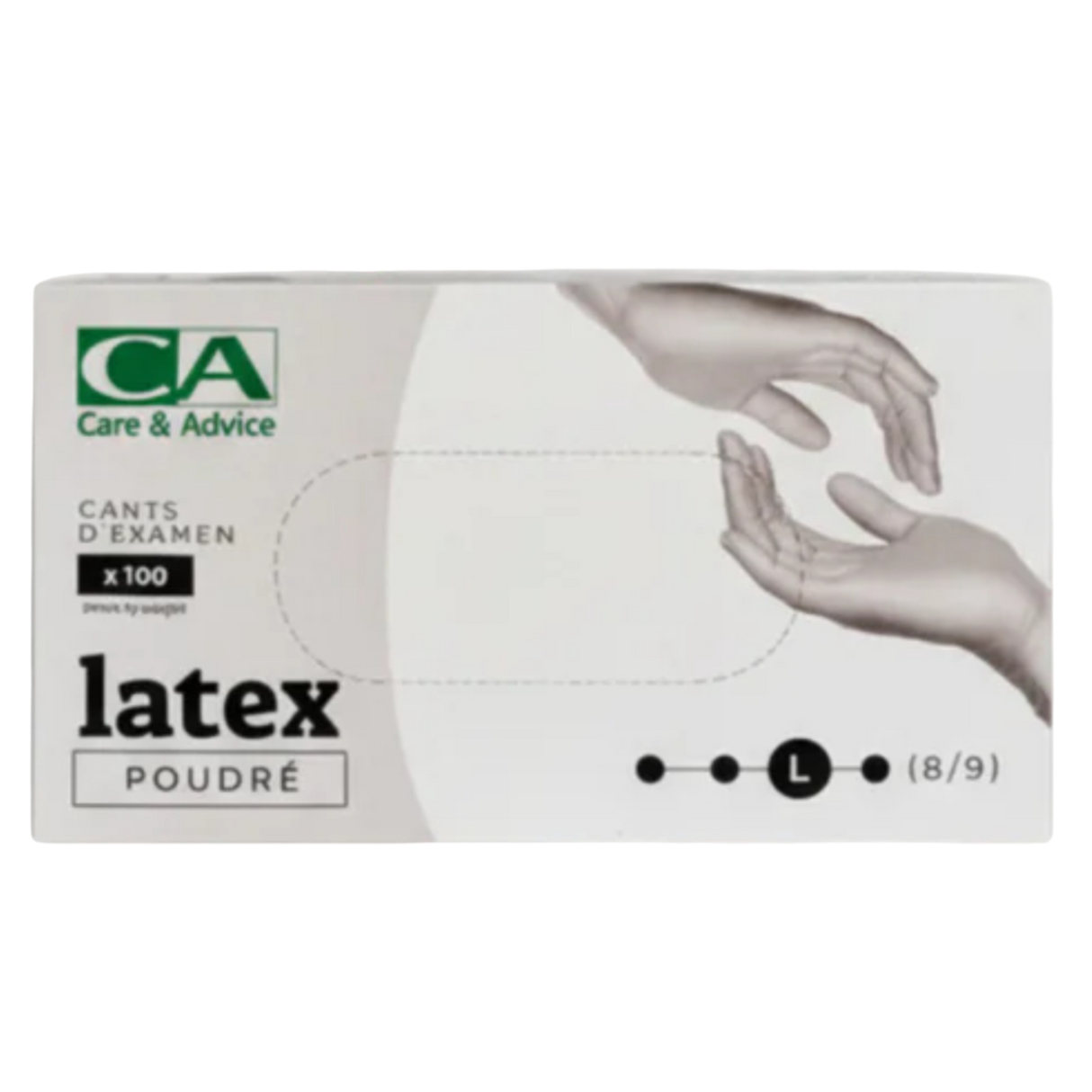 Gants Latex poudrés CA Large (taille 8/9)