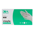 Présentation du produit Gants Vinyle non poudrés CA Small (taille 6/7) avec le packaging