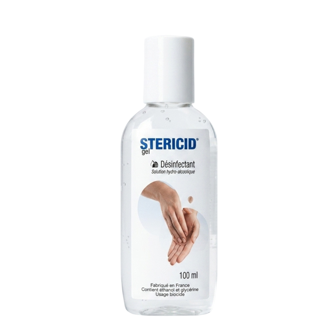 Gel hydroalcoolique Stéricid 100 ml
