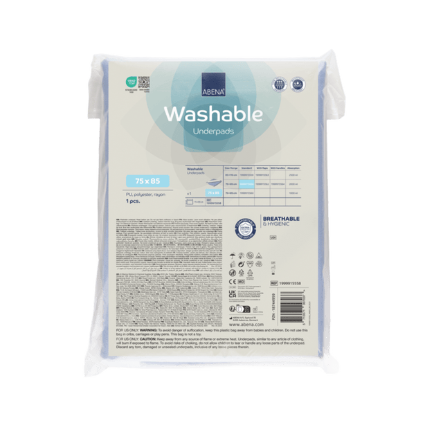 Présentation du produit Alèse Lavable Abena Washable 75 x 85 cm avec le packaging