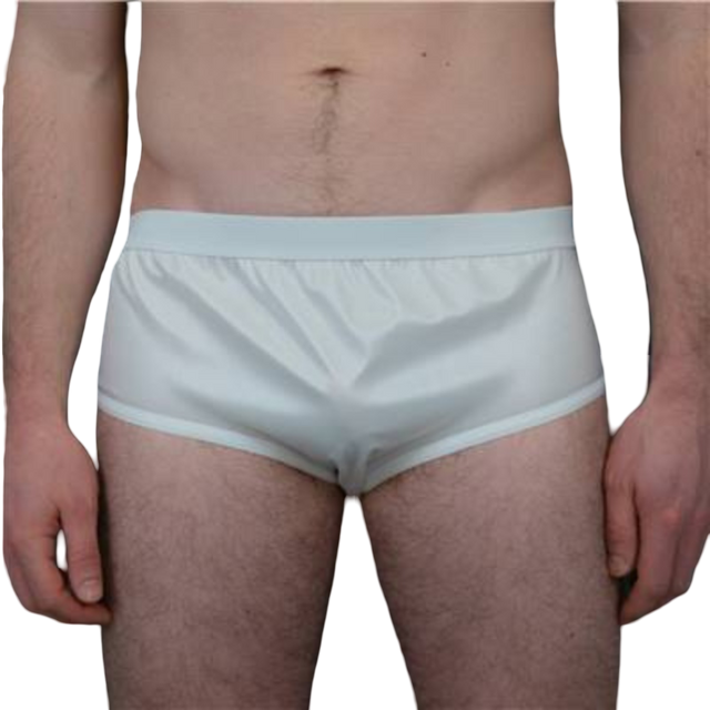 Présentation du produit Slip fermé blanc Achel Santé 100% Intraversable (T6) sans le packaging N°1