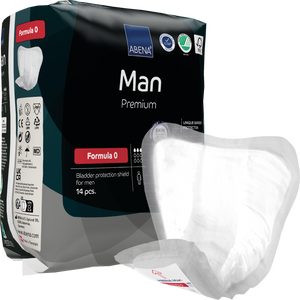 Présentation du produit Abena Man Formula 0 avec le packaging