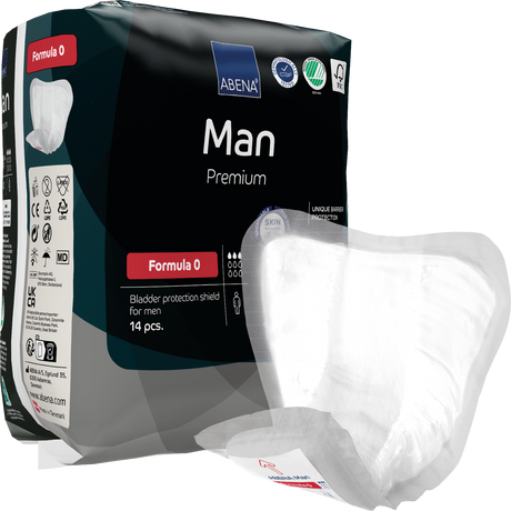 Présentation du produit Abena Man Formula 0 avec le packaging