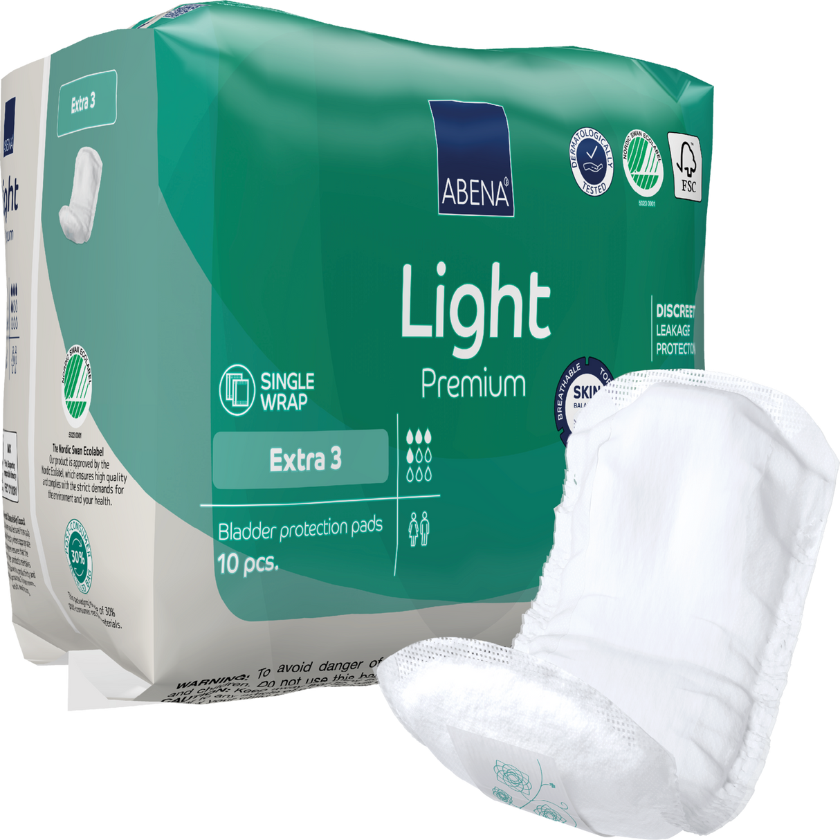 Présentation du produit Abena Light Extra 3 Premium sans le packaging N°1