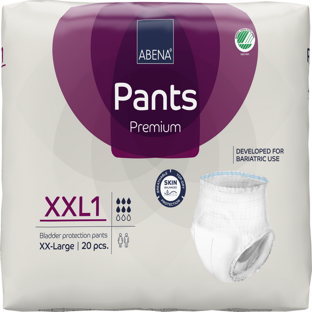 Présentation du produit Abena Pants XXL1 avec le packaging