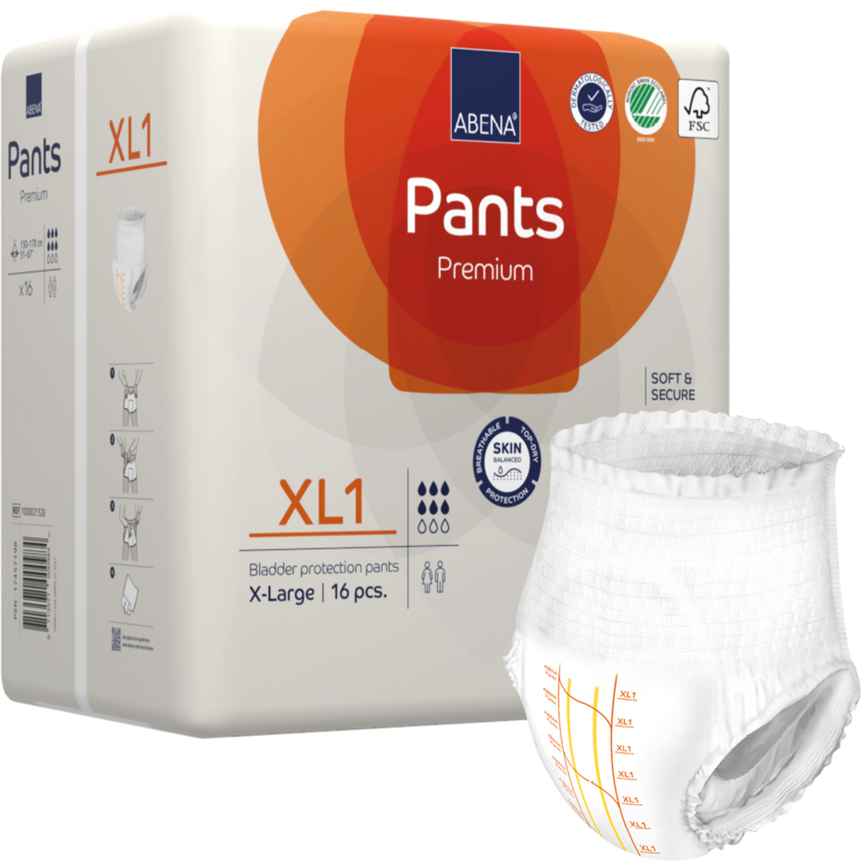 Présentation du produit Abena Pants XL1 sans le packaging N°1