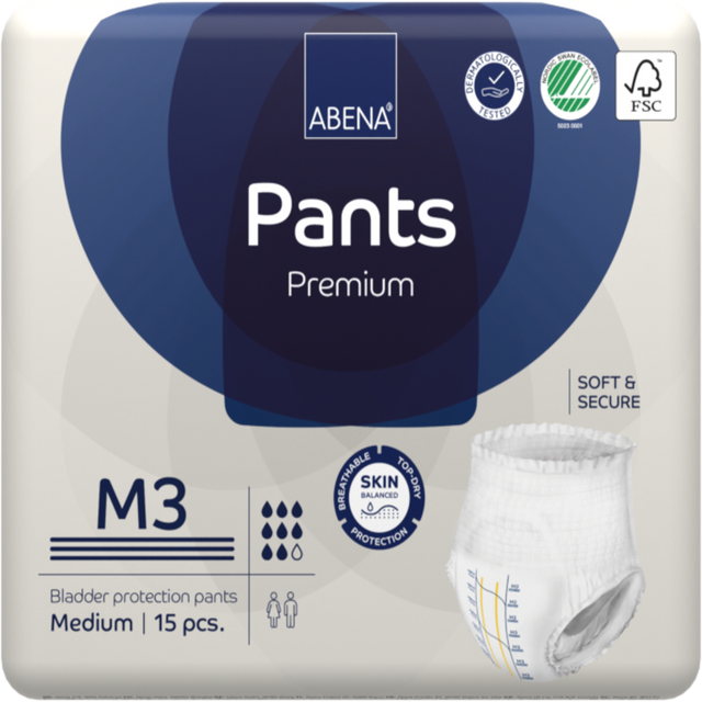 Présentation du produit Abena Pants M3 avec le packaging