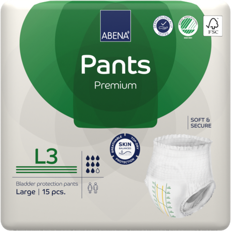 Présentation du produit Abena Pants L3 avec le packaging