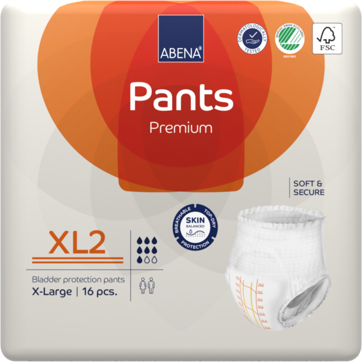 Présentation du produit Abena Pants XL2 avec le packaging