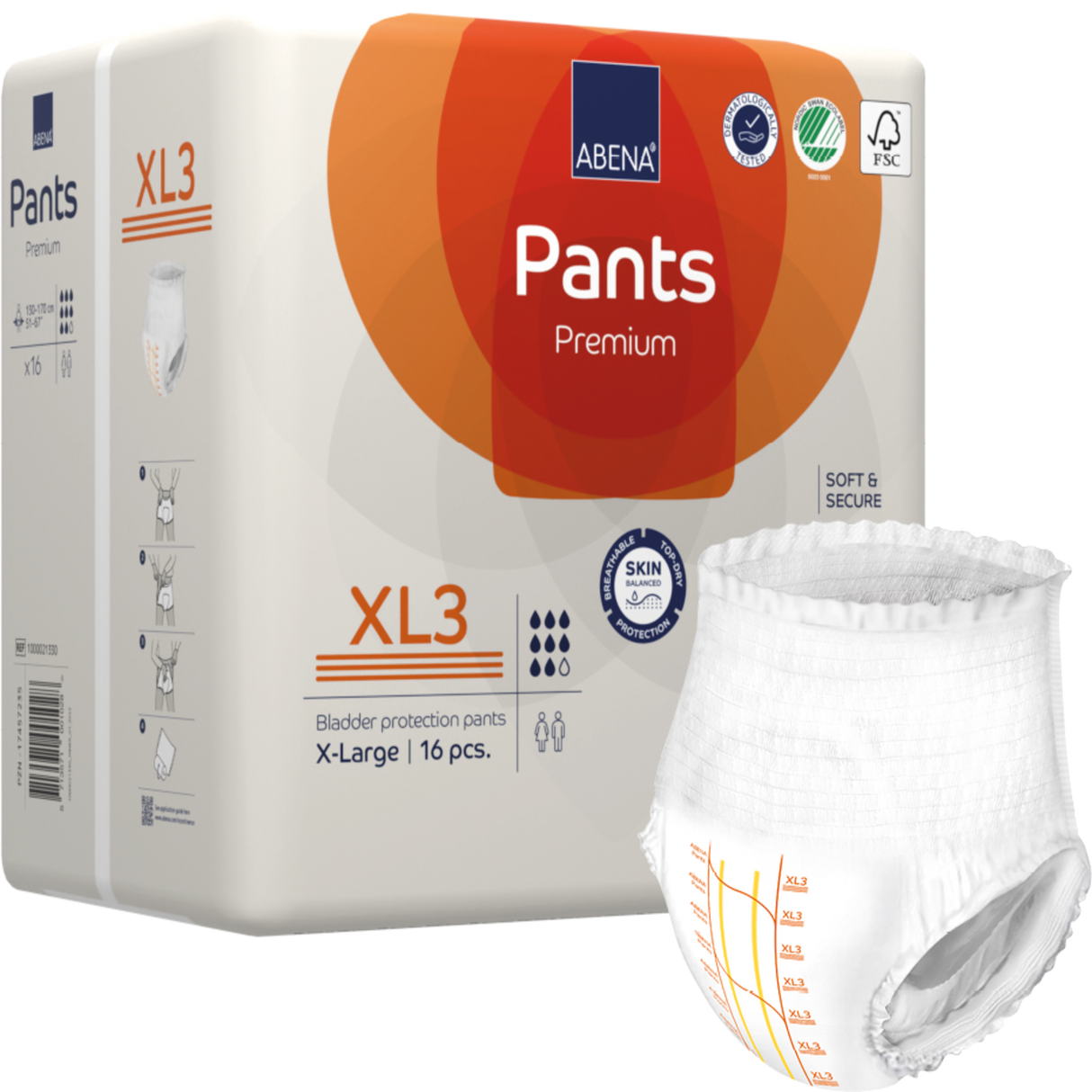 Présentation du produit Abena Pants XL3 sans le packaging N°1