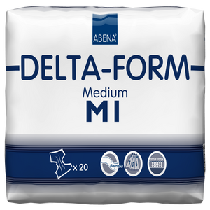 Présentation du produit Abena Slip plastifié Delta-Form M1 avec le packaging