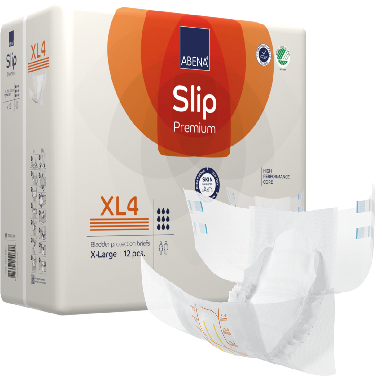 Présentation du produit Abena Slip Premium XL4 sans le packaging N°1