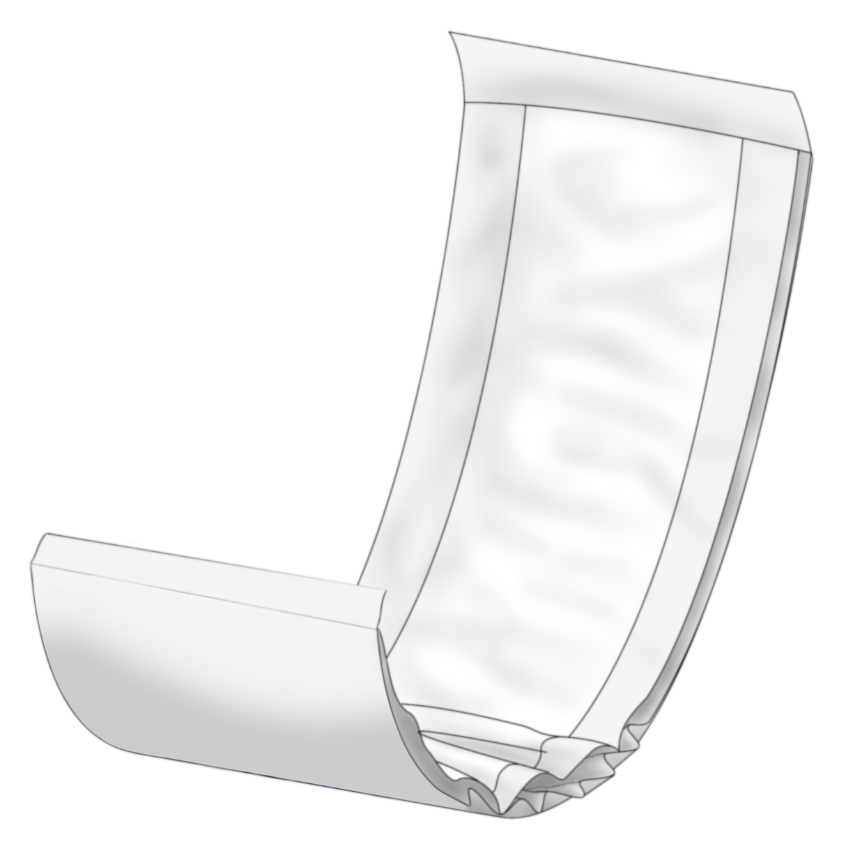 Présentation du produit Renfort Abri-Let Maxi Traversable Abena sans le packaging N°1