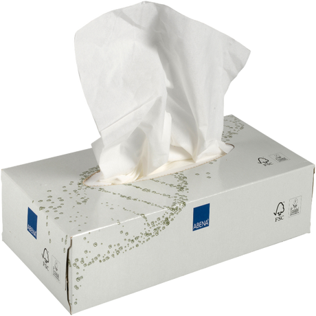 Présentation du produit Boîte de mouchoirs Abena avec le packaging