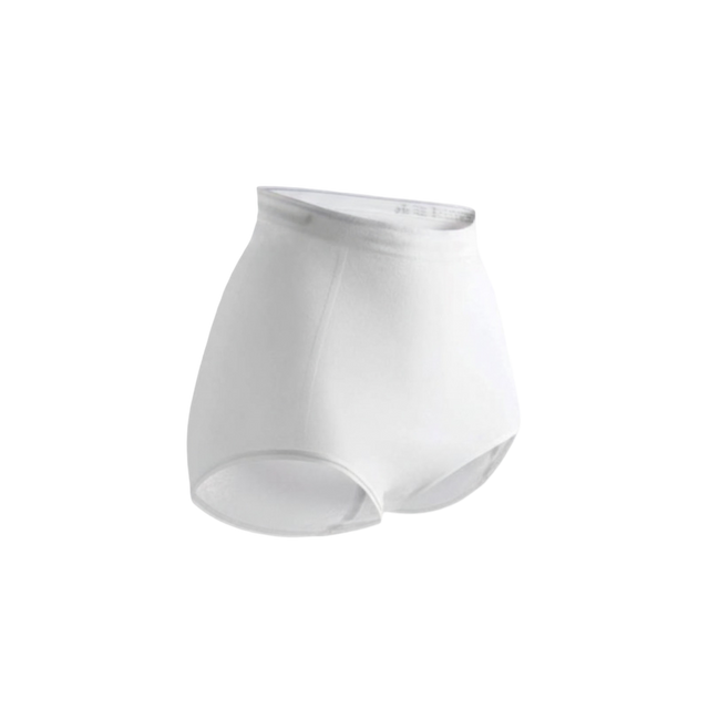 Présentation du produit Slip de maintien Abena-Fix Briefs-Cotton (L) avec le packaging