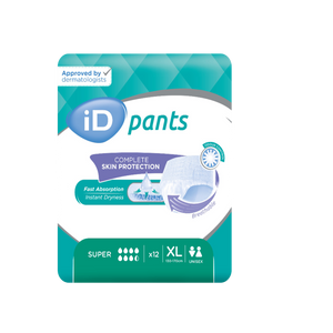 Présentation du produit ID Pants Super XL avec le packaging