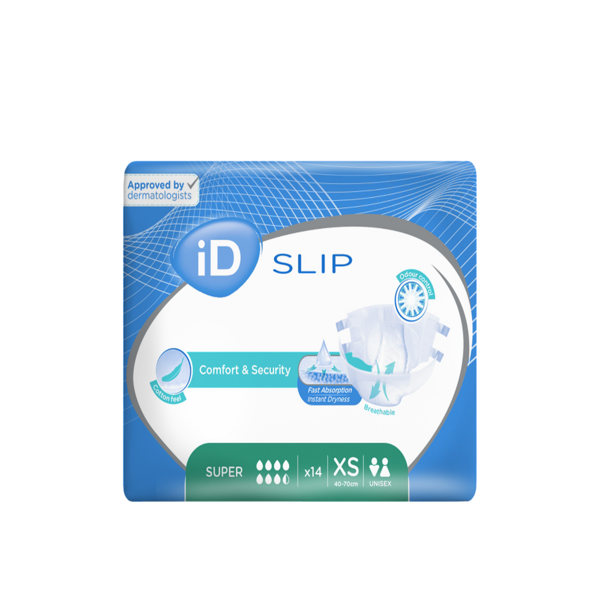 Présentation du produit ID Slip Super XS avec le packaging