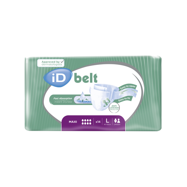 Présentation du produit ID Belt Maxi L avec le packaging