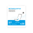 Présentation du produit ID Rectangular Pad Intraversable avec bande adhésive avec le packaging
