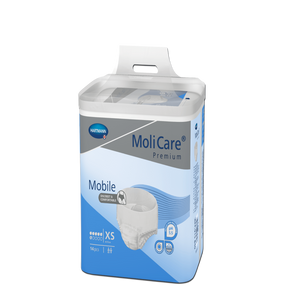 Présentation du produit MoliCare Mobile (6 gouttes) XS avec le packaging