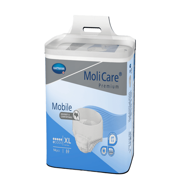 Présentation du produit MoliCare Mobile (6 gouttes) XL avec le packaging