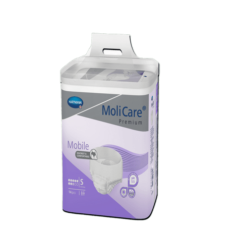 Présentation du produit MoliCare Mobile (8 gouttes) S avec le packaging