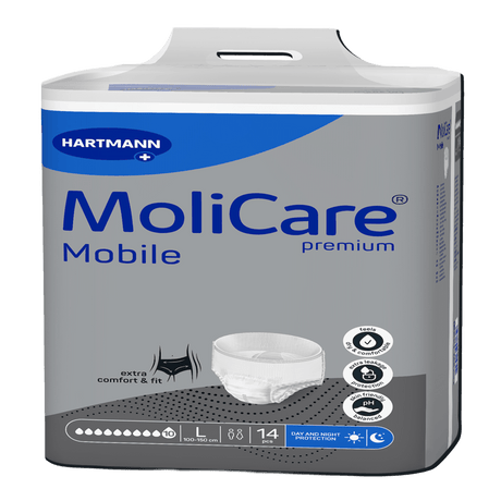 Présentation du produit MoliCare Mobile (10 gouttes) L avec le packaging