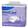 Présentation du produit MoliCare Premium Elastic (8 gouttes) XL avec le packaging