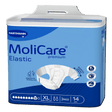 Présentation du produit MoliCare Premium Elastic (9 gouttes) XL avec le packaging