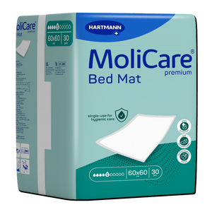 Présentation du produit Molicare Premium Bed Mat (5 gouttes) avec le packaging
