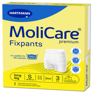 Présentation du produit Slips de maintien Molicare Fixpants S avec le packaging
