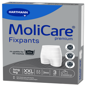 Présentation du produit Slips de maintien Molicare Fixpants XXL avec le packaging